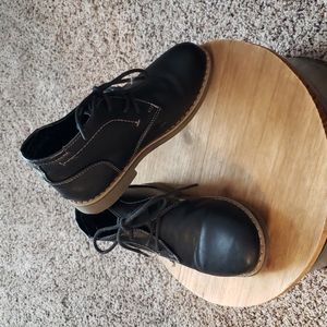 Steve Madden boys black chukka bootie shoes sz 13 Euc